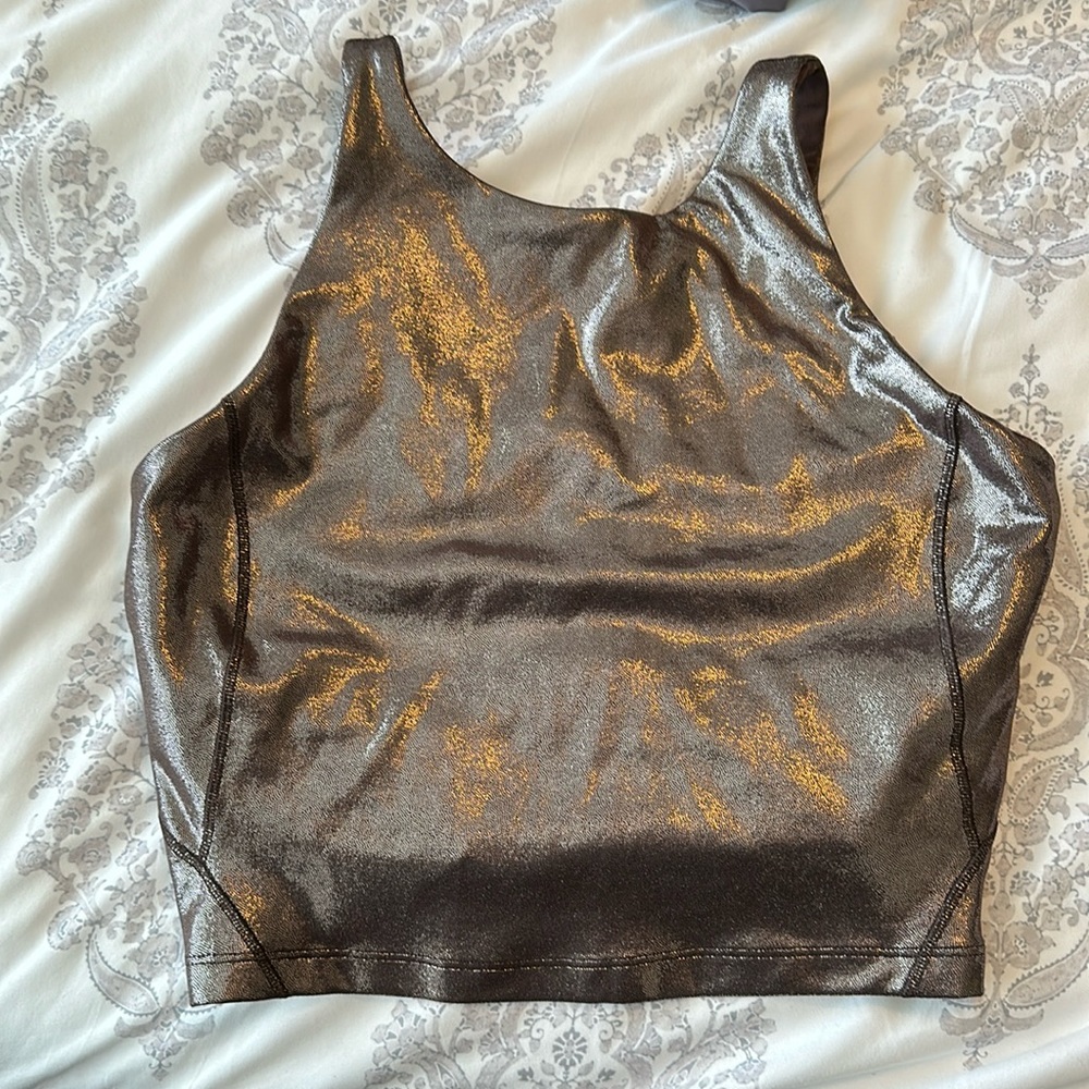 Lululemon Align high neck tank foil size 8